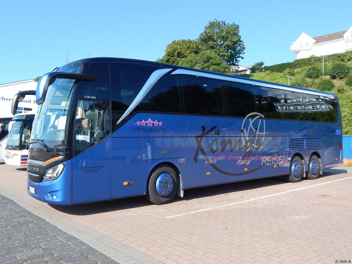 Setra 516 HDH von König's Reisen aus Deutschland im Stadthafen Sassnitz.