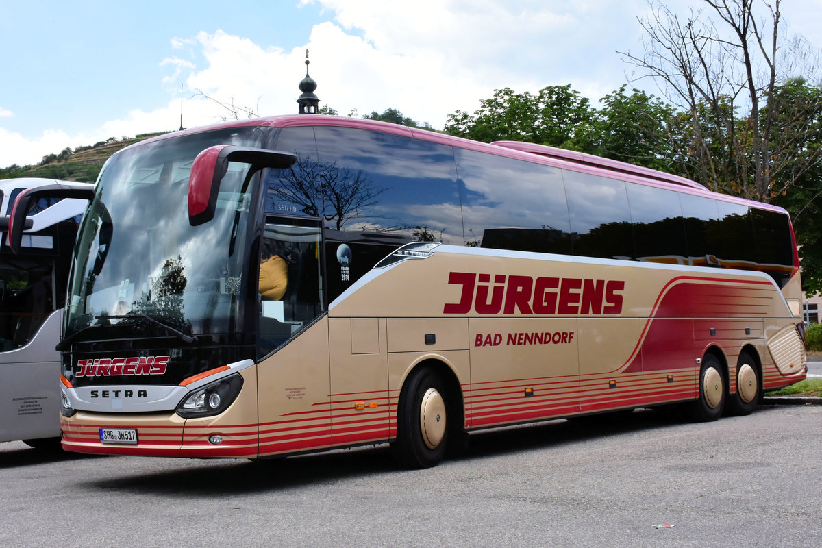 Setra 517 HD von J�rgens Reisen aus der BRD im Mai 2018 in Krems.