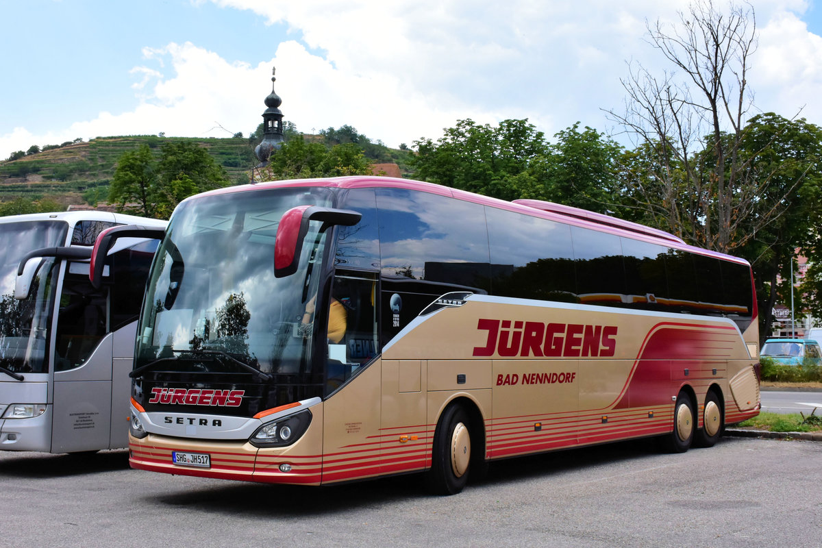 Setra 517 HD von J�rgens Reisen aus der BRD im Mai 2018 in Krems.