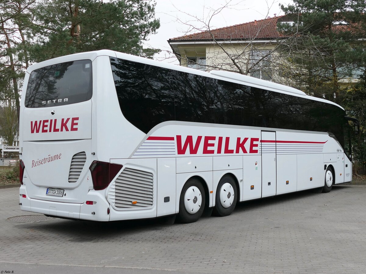 Setra 517 HD von Weilke aus Deutschland in Binz.