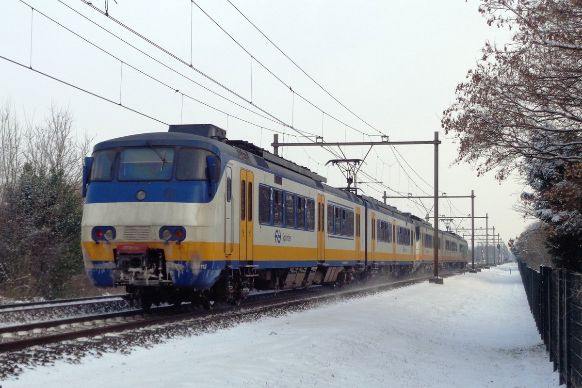 SGM 2112 durchfahrt Wijchen am 23 Jänner 2018.
