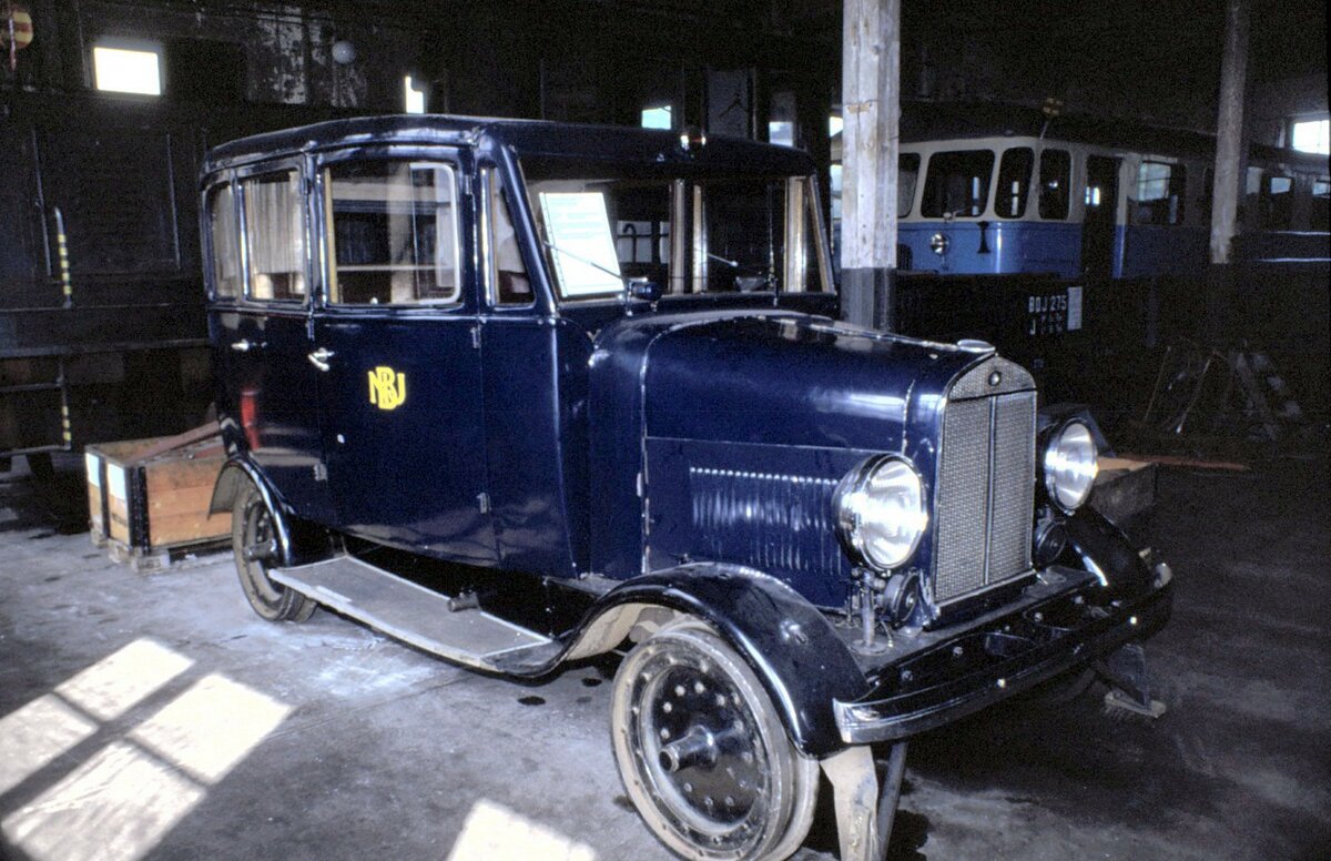 SJ Volvo Inspektionswagen im Eisenbahnmuseum Nora am 06.08.1994.