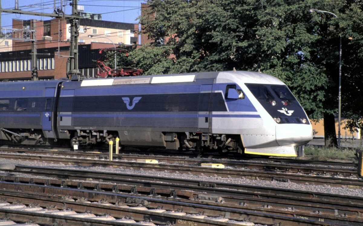 SJ X 2000 in Hallsberg am 03.08.1994.