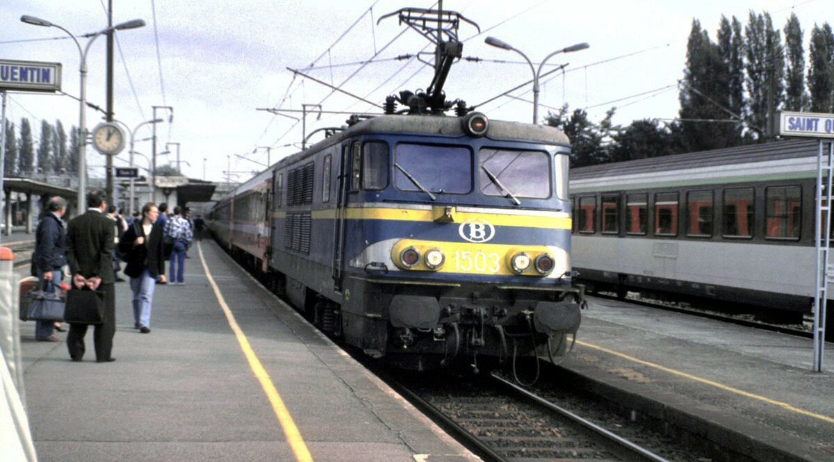 SNCB Nr.1503 in St.Quentin (Frankreich) am 11.10.1984.