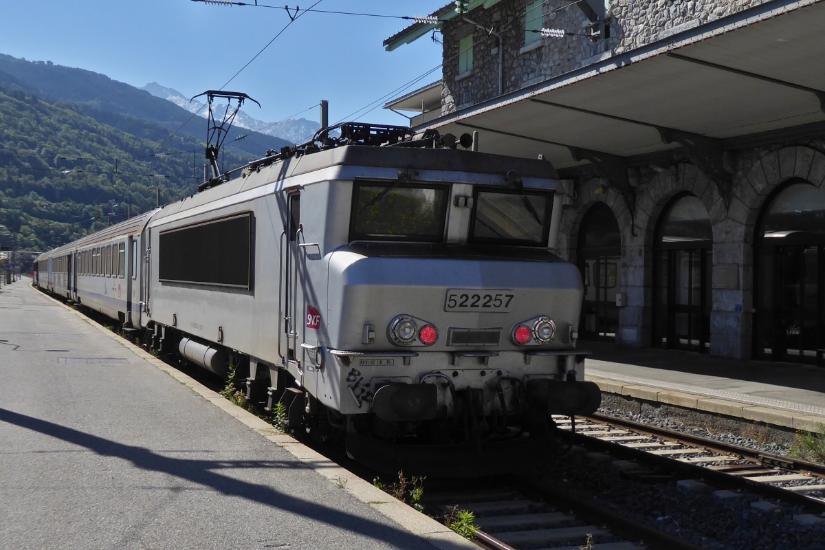 SNCF BB 22257 war die Zuglok an unserem Zug von Chambery Challes-les-Eaux bis Bourg St. Maurice. 19.09.2022