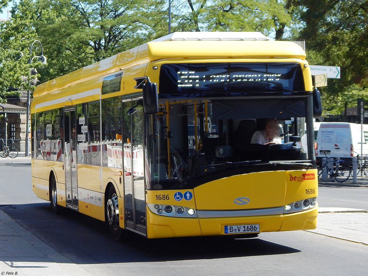 Solaris Urbino 12 electric der BVG in Berlin. 
