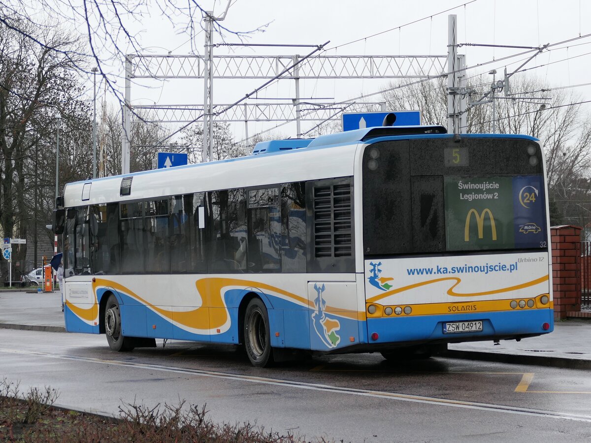 Solaris Urbino 12 von Komunikacja Autobusowa Świnoujście in Świnoujście/Swindemünde.