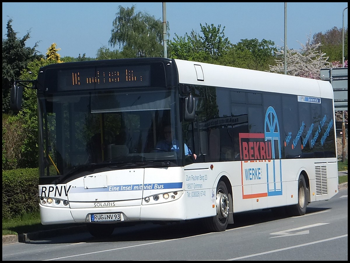 Solaris Urbino 12 der RPNV in Sassnitz.