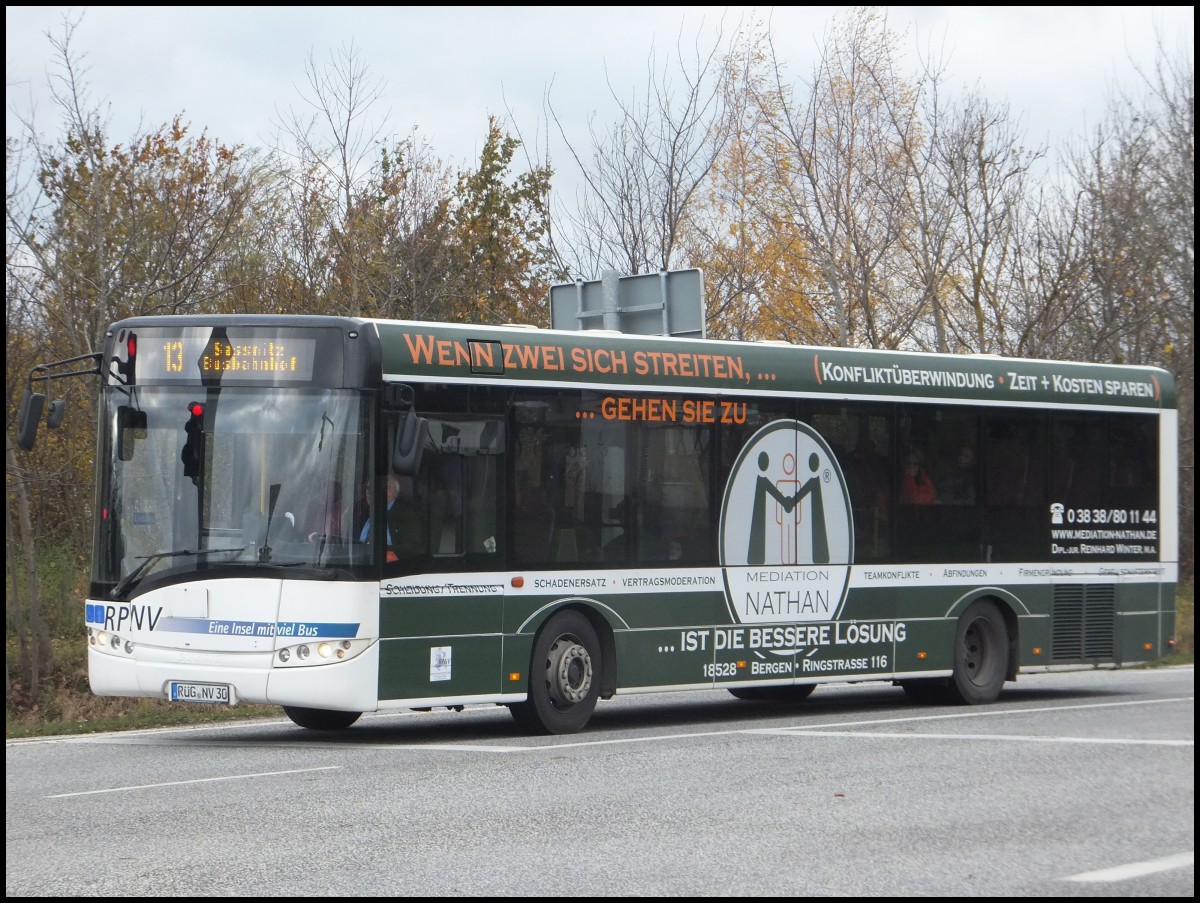 Solaris Urbino 12 der RPNV in Sassnitz.