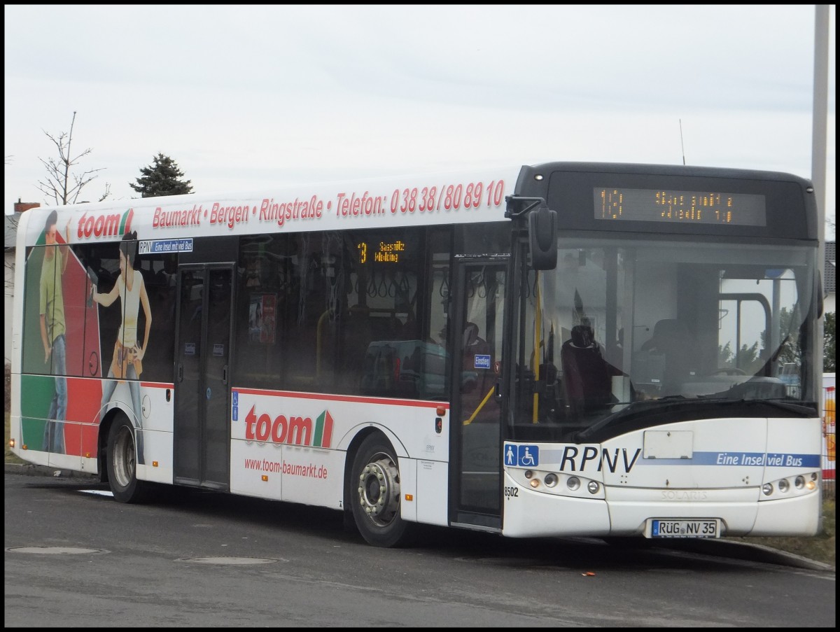 Solaris Urbino 12 der RPNV in Sassnitz.