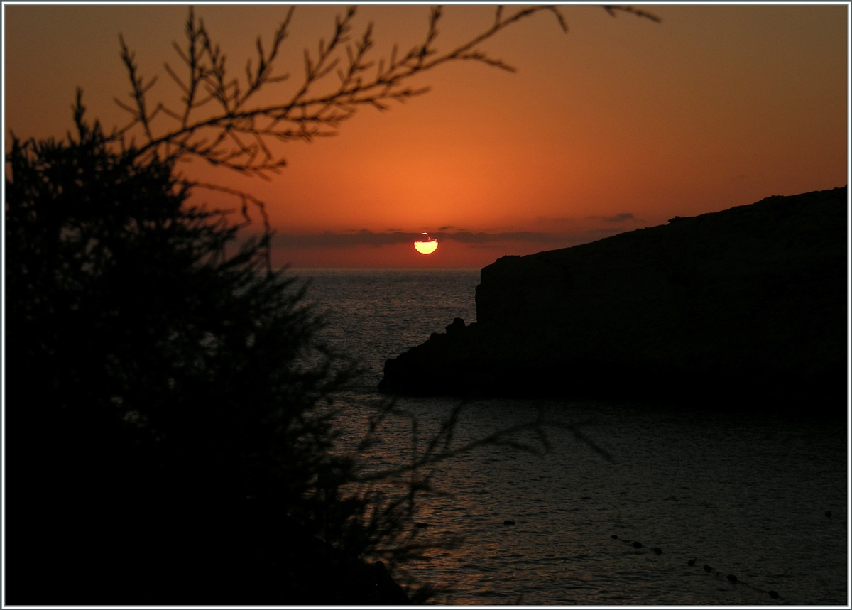 Sonnenuntergang in Gozo. 
Sept. 2013