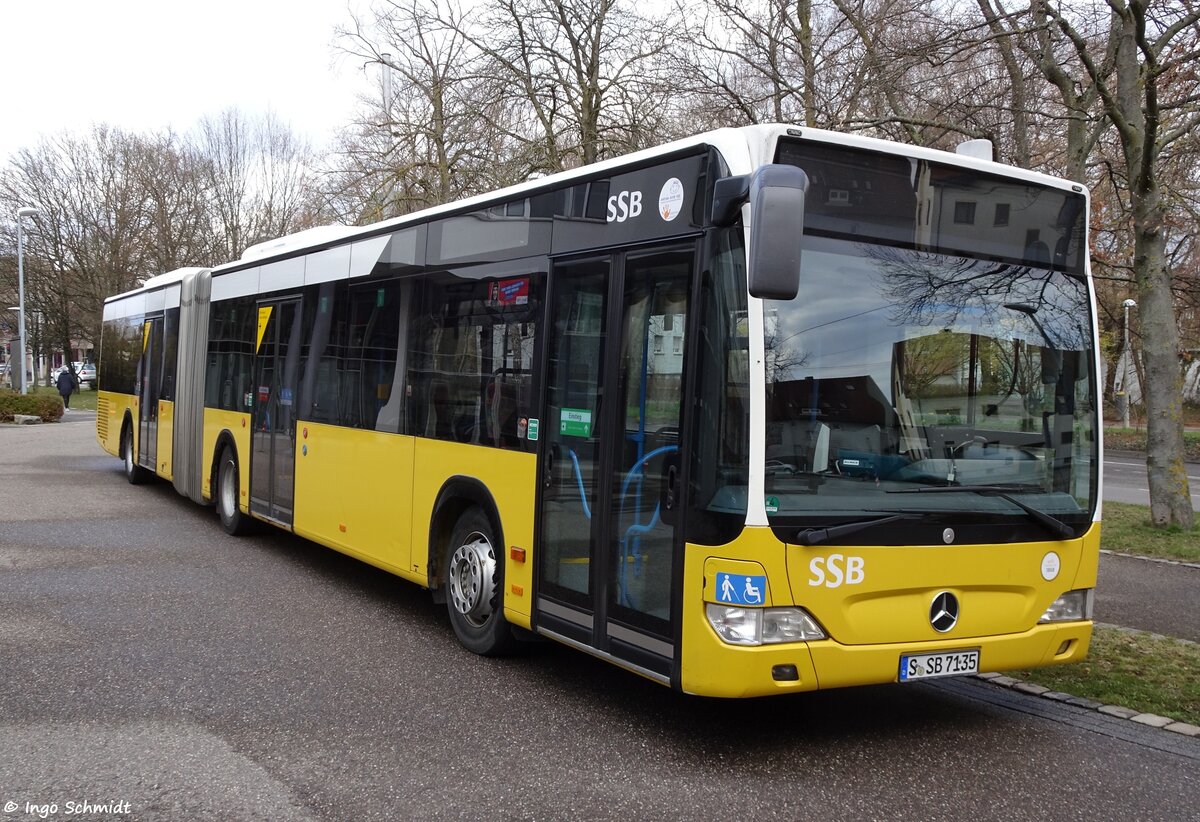 Stuttgarter Straßenbahnen (SSB) | Nr. 7135 | S-SB 7135 | Mercedes-Benz Citaro Facelift G | 01.04.2018 in Stuttgart