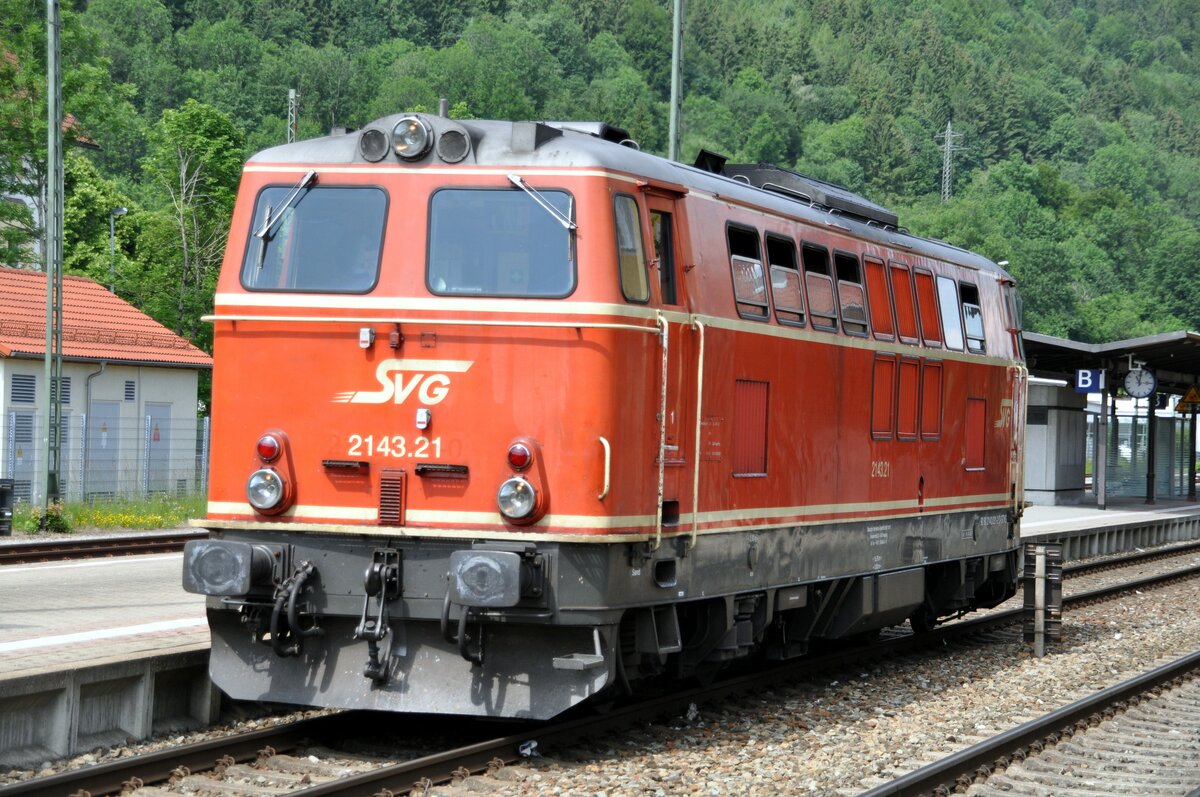 SVG 2143.21 der Stauden-Bahn in Immenstadt am 23.06.2012.