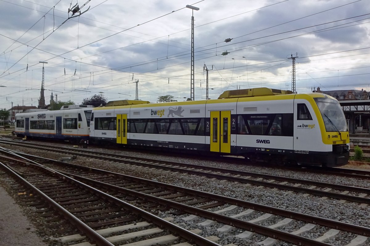 SWEG 574 steht am 29 Mai 2019 in Offenburg.