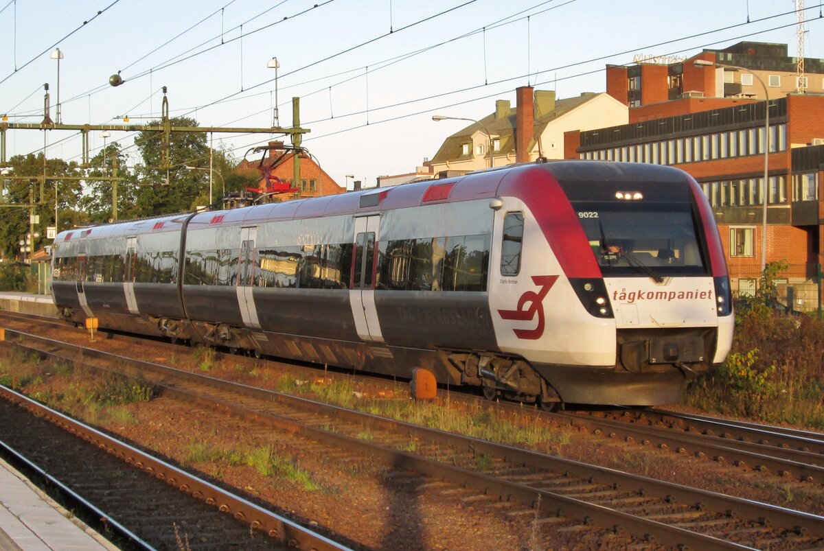 Tágkompaniet X 9022 hält am 10 September 2015 in Hallsberg.