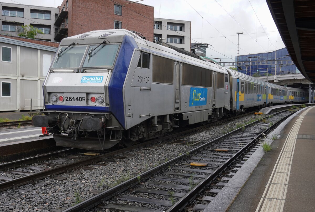 TER 200 mit 26140 steht am 18 Mai 2026 abfahrtbereit in Basel SBB.