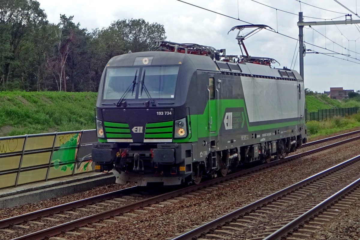Tfzf für ELL 193 734 durch Tilburg-Reeshof am 16 Augustus 2019.