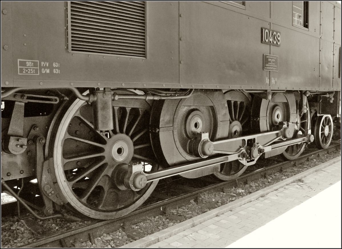 Triebwerk der Ae 3/6<sup> II</sup> 10439. Kreuzlingen, Mai 2008.