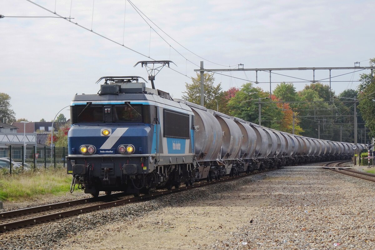 Umgeleiteter Dolimezug mit TCS 101003 durchfahrt am 16 Oktober 2021 Wijchen.
