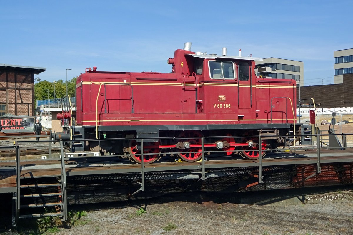 V 60 366 steht am 15 September 2019 ins Sddeutsches Eisenbahnmuseum Heilbronn.
