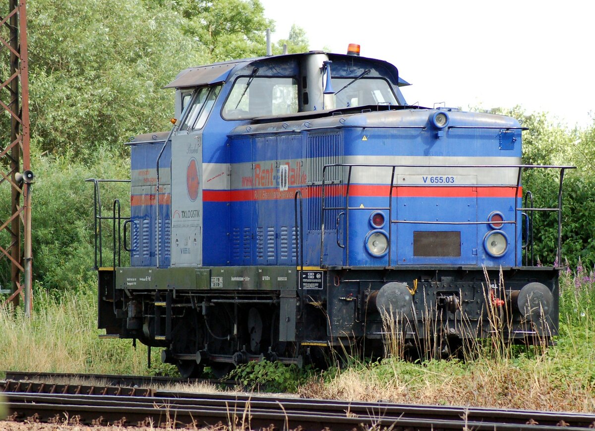 V 655.03 der TX Logistik mit Namen Brbel  in Ulm am 29.06.2008.