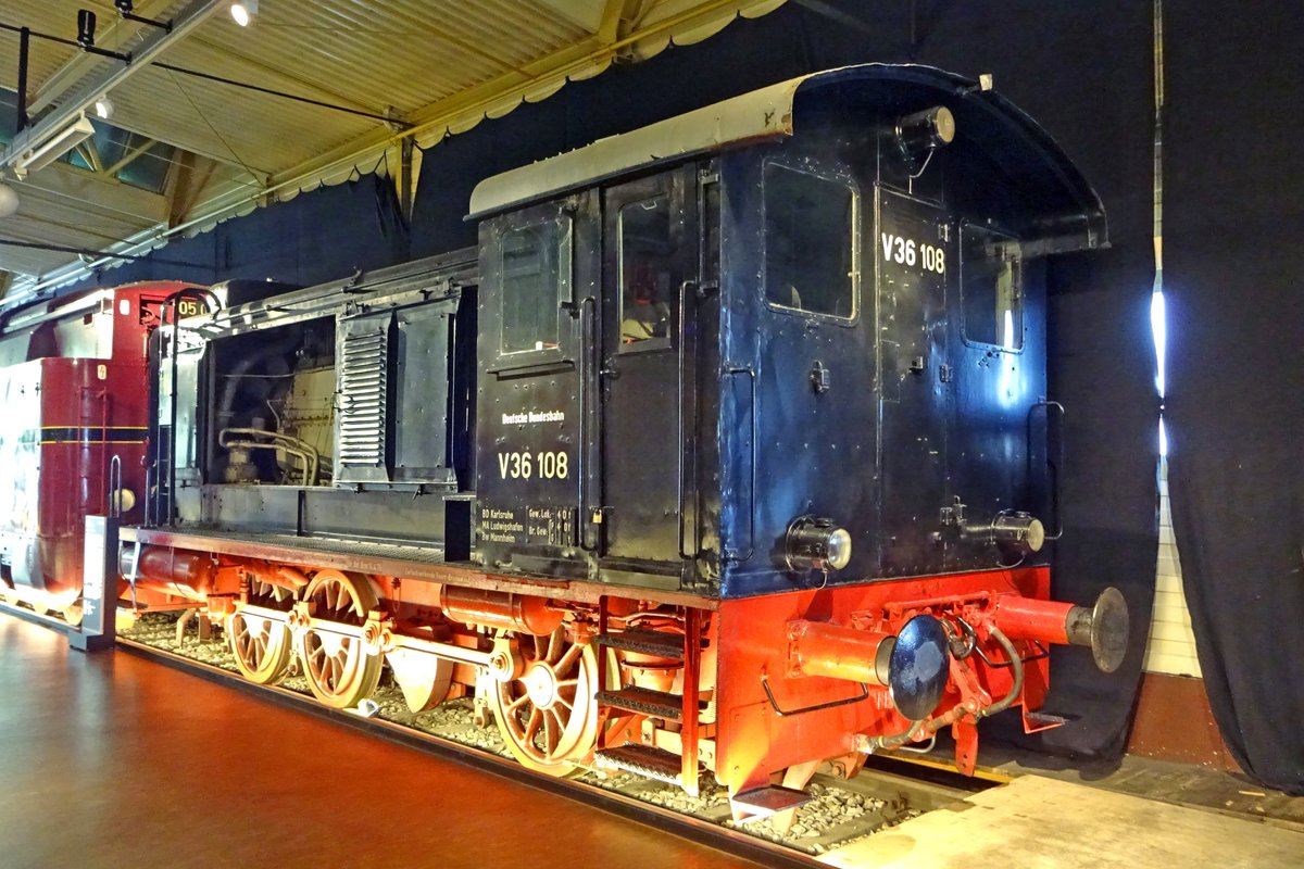 V36 108 steht am 19 September 2019 ins DB-Museum in Nürnberg.