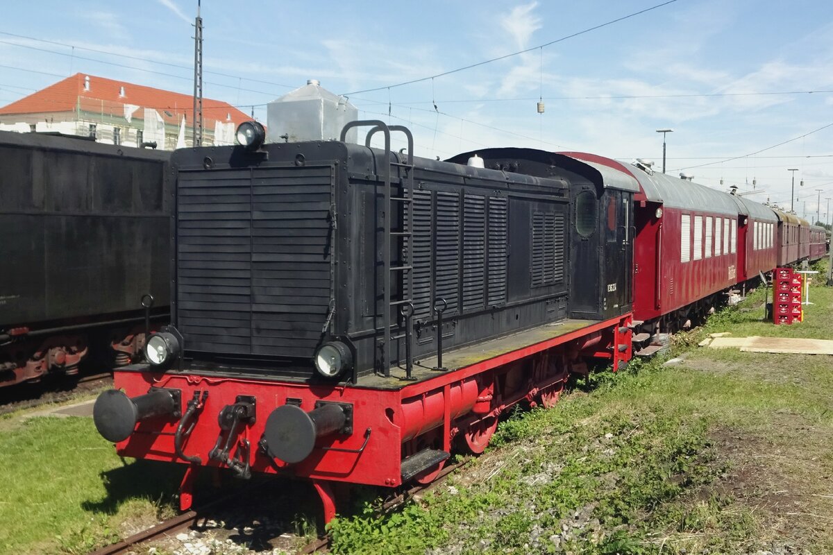 V36 211 steht am 2 Juni 2019 ins BEM Nördlingen.