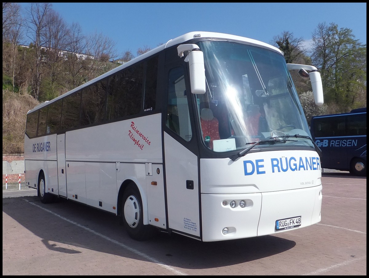 VDL Bova Futura von De R�ganer aus Deutschland im Stadthafen Sassnitz.