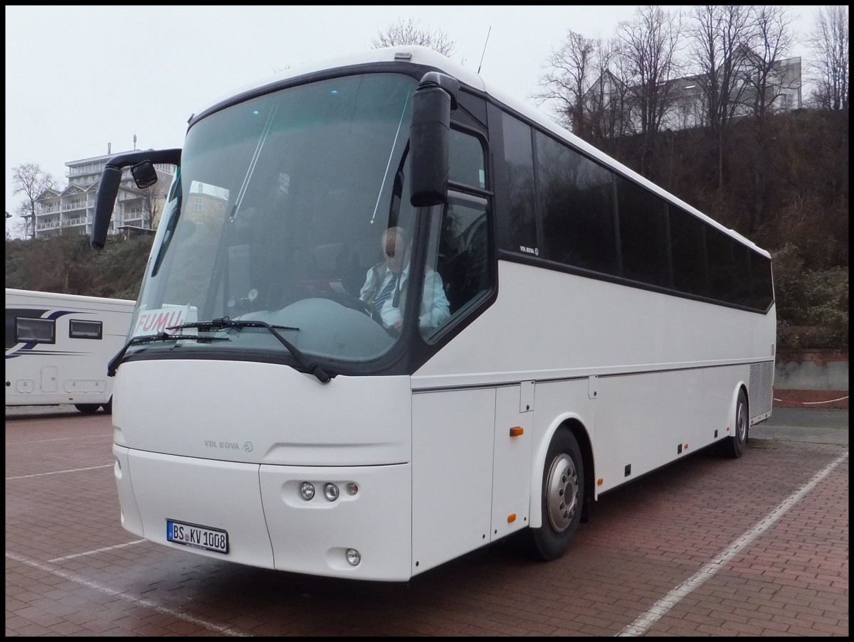 VDL Bova Futura von KVN aus Deutschland im Stadthafen Sassnitz.