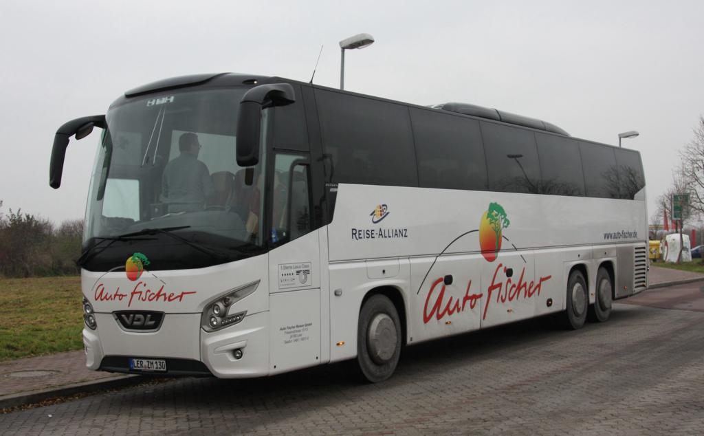 VDL Futura Reisebus der Fa. Auto Fischer am 5.12.2014 Rastplatz B�rde.