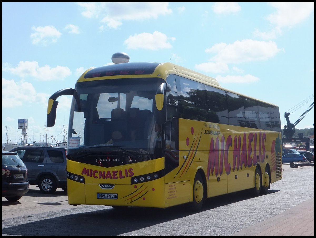 VDL Jonckheere von Michaelis aus Deutschland im Stadthafen Sassnitz.