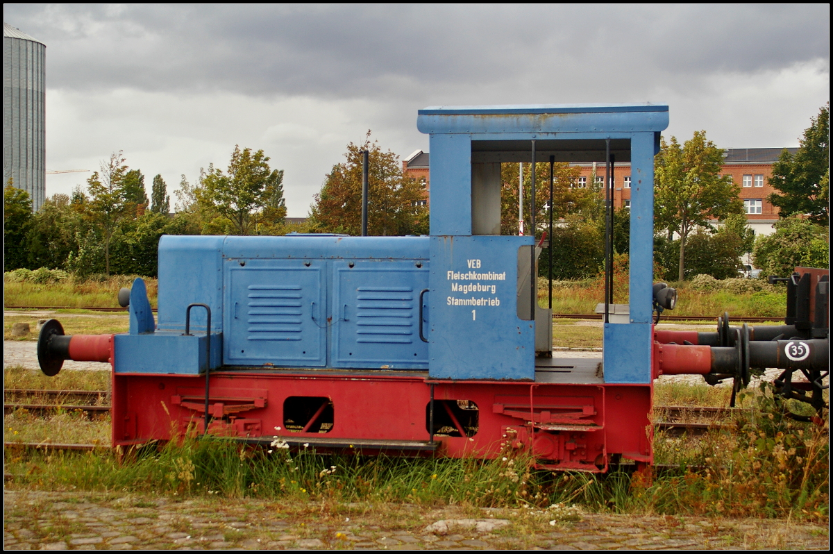 VEB Fleischkombinat Magdeburg 1 in Magdeburg Wissenschaftshafen