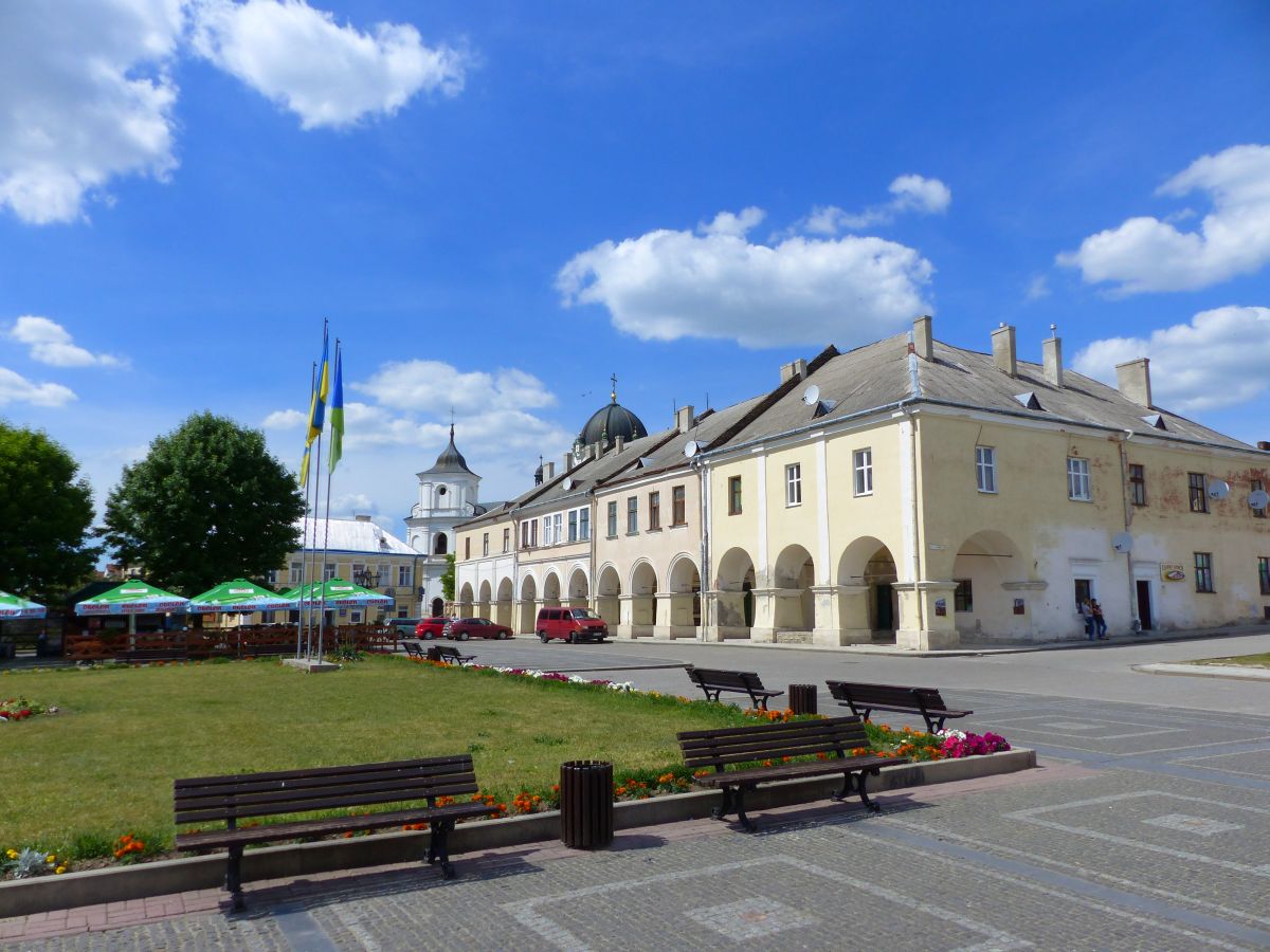 Vicheva Platz, Zhovkva, Ukraine 09-06-2017.

Vicheva plein, Zhovkva, Oekrane 09-06-2017