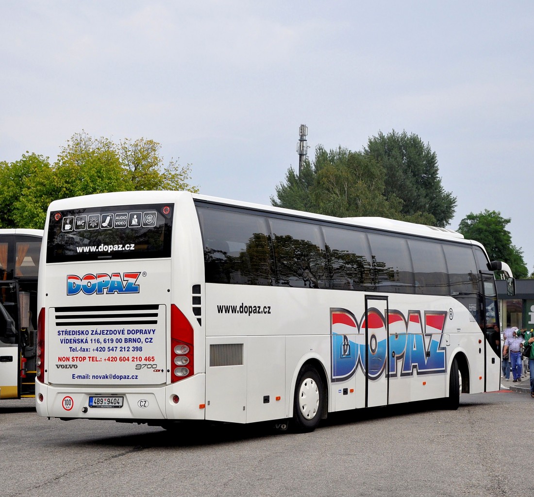 VOLVO 9700 CDI von DOPAZ / CZ im August 2013 in Krems.