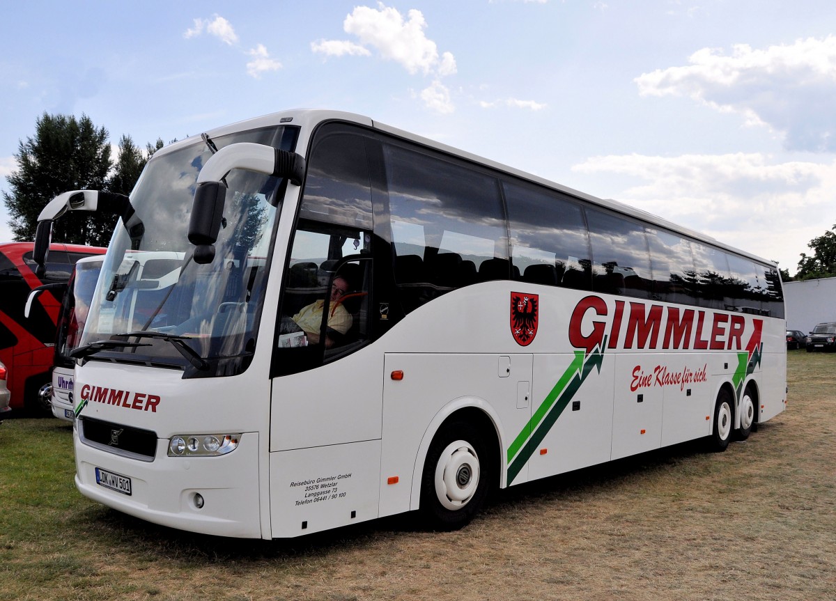 VOLVO 9700 vom Reiseb�ro GIMMLER / BRD im Juli 2013 in Krems an der Donau.