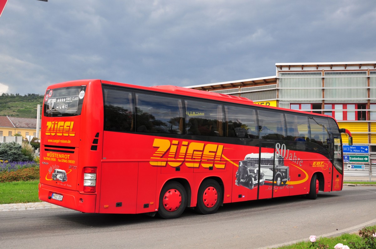 VOLVO 9700 von Zgel Reisen aus der BRD am 29.August 2014 in Krems gesehen.