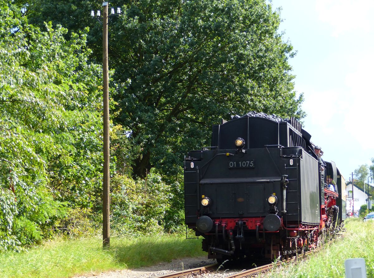 VSM (Veluwse Stoomtrein Maatschappij) Dampflok 01 1075 bei der Abfahrt aus Beekbergen. Danpffest der VSM  Terug naar Toen  Beekbergen, Niederlande 03-09-2017.


VSM (Veluwse Stoomtrein Maatschappij) stoomloc 01 1075 bij vertrek uit Beekbergen. Stoomtreinenfestival van de VSM  Terug naar Toen  Beekbergen 03-09-2017.