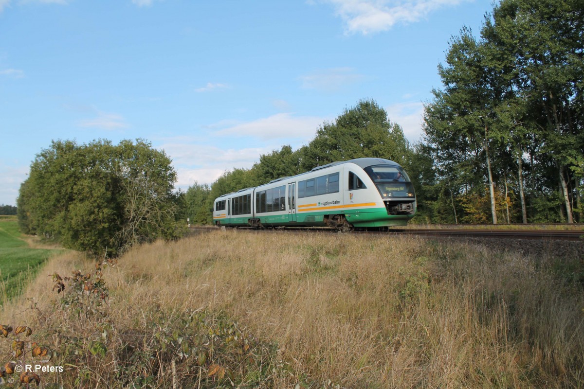 VT12 als VBG81127 Marktrewitz - Regensburg bei Sch�nfeld. 30.09.13