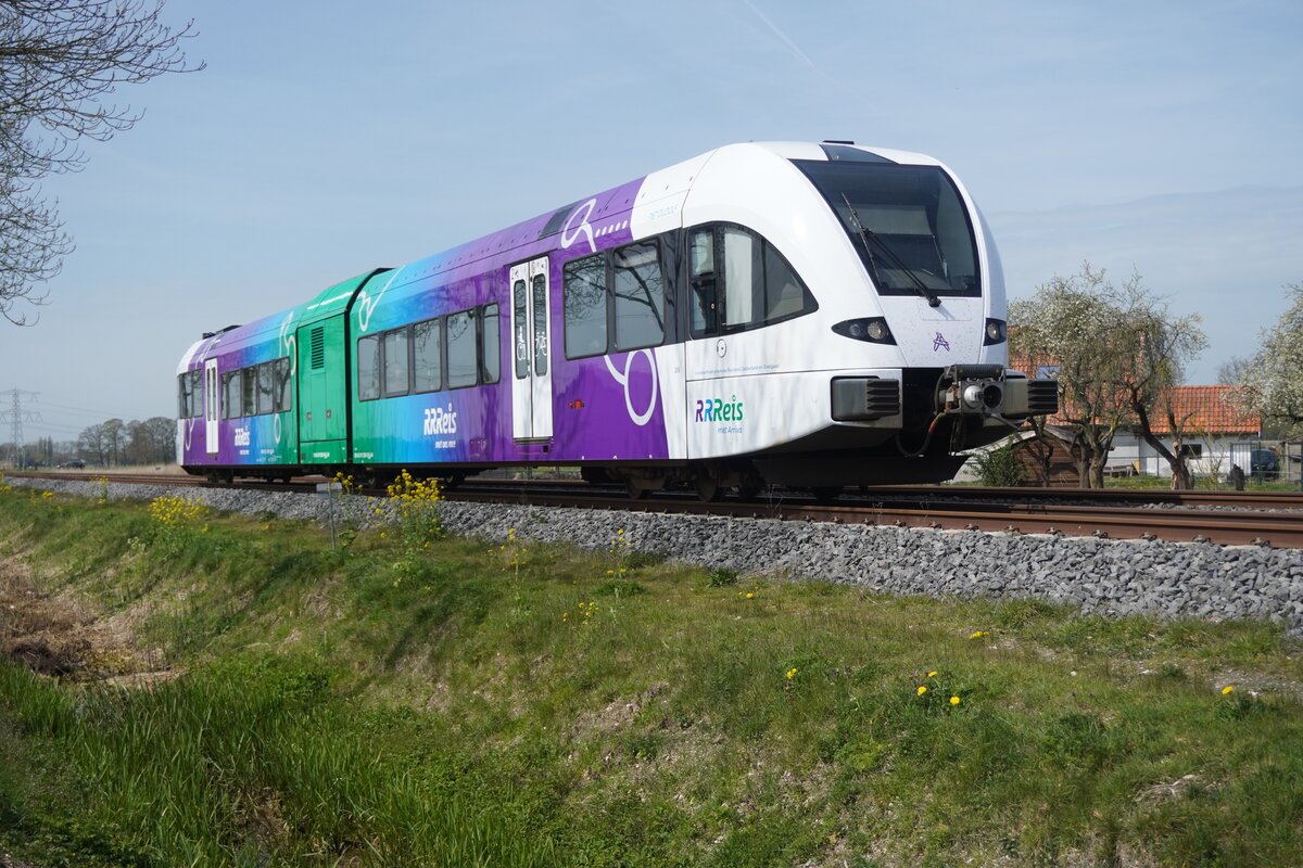 Während ein Radfahrt könnte am 14 April 2026 Rrreis/Arriva 256 zwischen Hemmen-Dodeward und Zetten-Andelst auf den Fotochip gerettet werden.