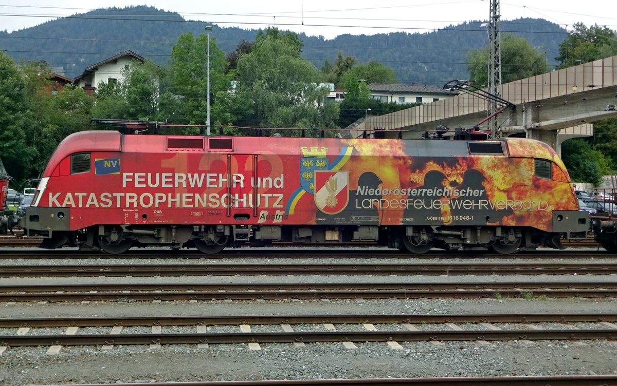 Werbetaurus 1016 048 -Taufname FLORIAN- steht am 18 September 2019 in Kufstein.