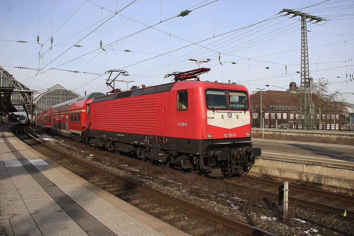 WFL 112 159 verlast am 20 Februar 2026 Bremen Hbf mit ein RE nach Osnabr�ck.