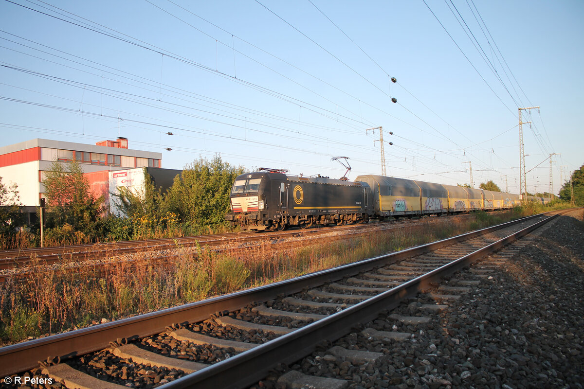 X4E 614 alias 193 614 zieht mit einem geschlossenen ARS Altmann durch Nürnberg Hohe Marter. 21.09.24
