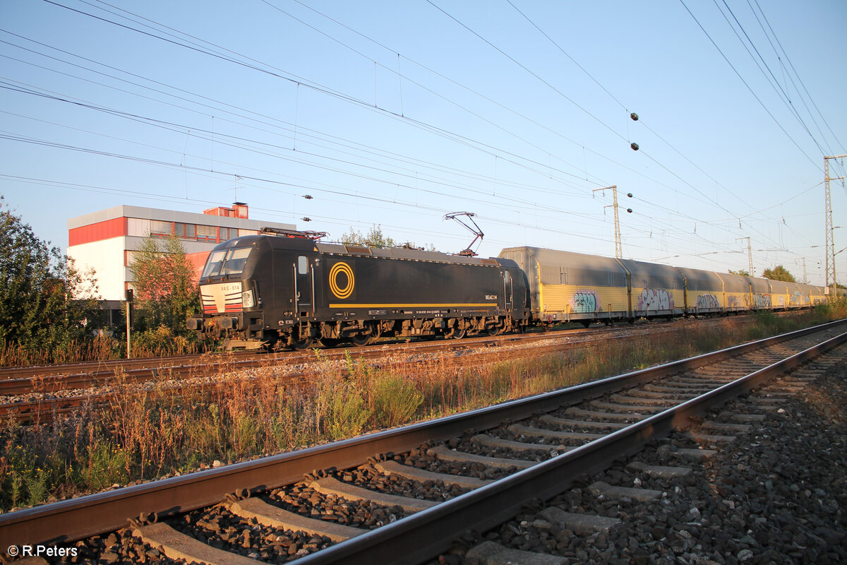 X4E 614 alias 193 614 zieht mit einem geschlossenen ARS Altmann durch Nürnberg Hohe Marter. 21.09.24