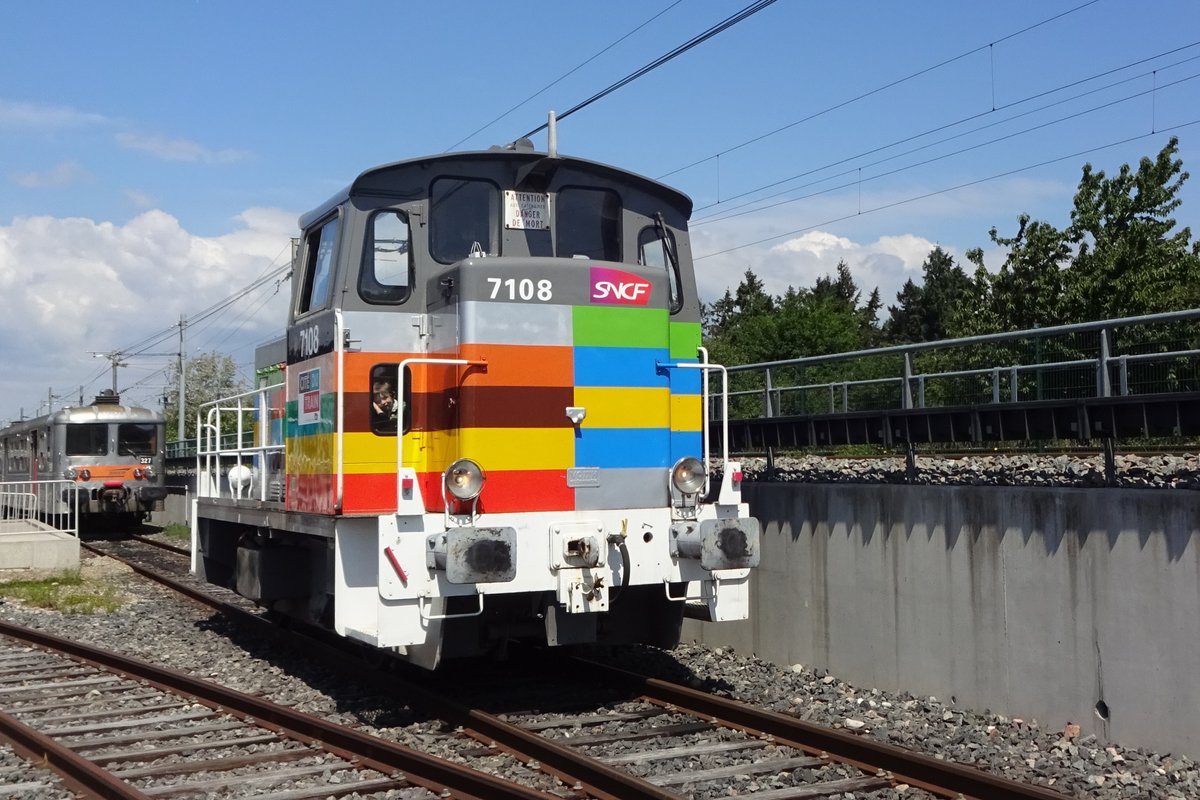 Y-7108 macht Kabinenfahrten am 30 Mai 2019 ins Cité du Train in Mulhouse.