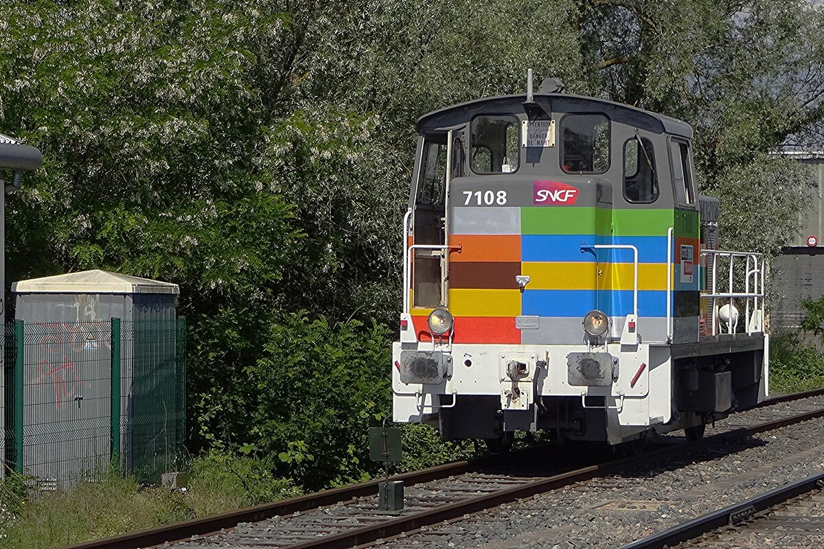 Y-7108 macht Kabinenfahrten am 30 Mai 2019 ins Cité du Train in Mulhouse.
