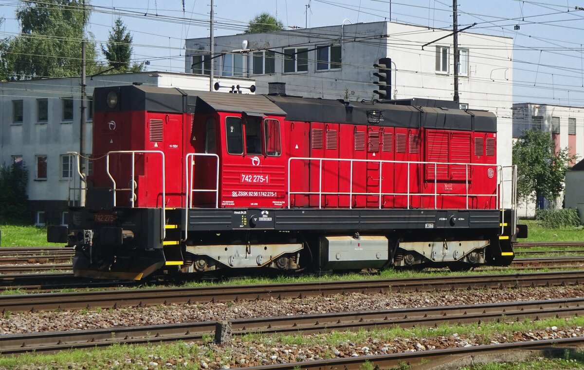 ZSSK 742 275 steht am 25 Augustus 2021 in Vrutky.