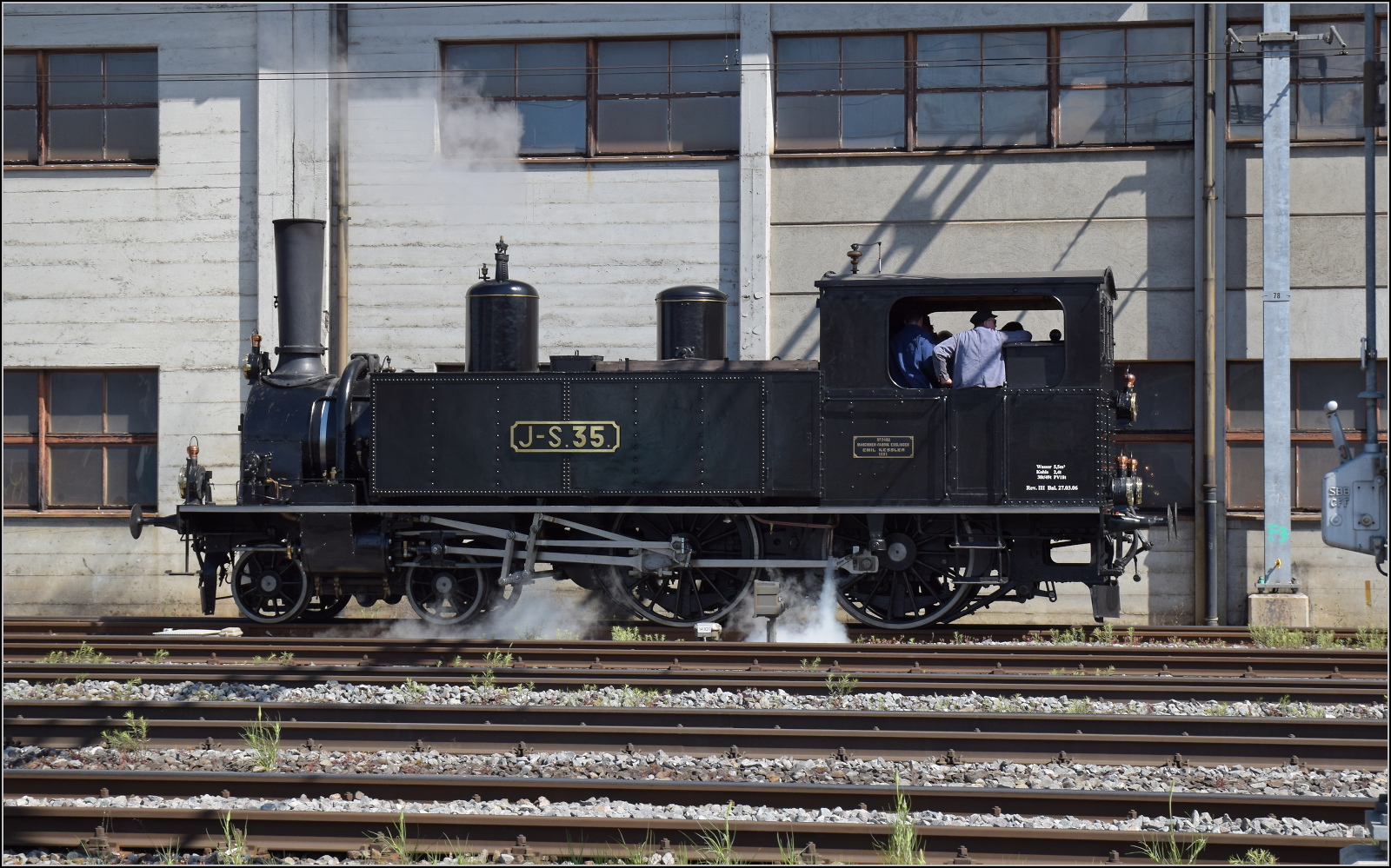 150 Jahre Emmentalbahn.

Eb 2/4 35 der Jura-Simplon rangiert in Burgdorf. Mai 2025.