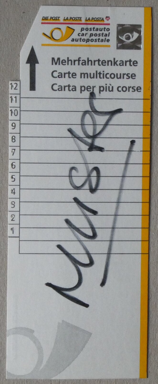 (282'694) - Postauto-Mehrfahrtenkarte am 2. Dezember 2025 in Thun