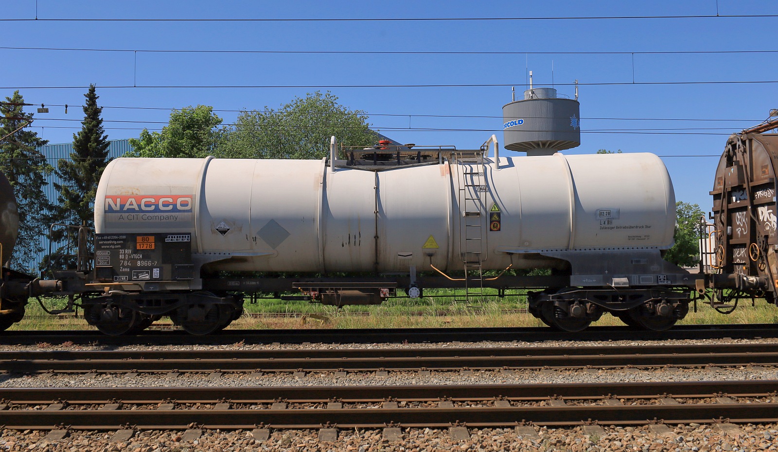 D-VTGCH 33 80 7848 966-7 Gattung Zans, Volumen 60.000l beladen mit 80/1778 FLUORKIESELSÄURE. Pattburg 20.05.2024