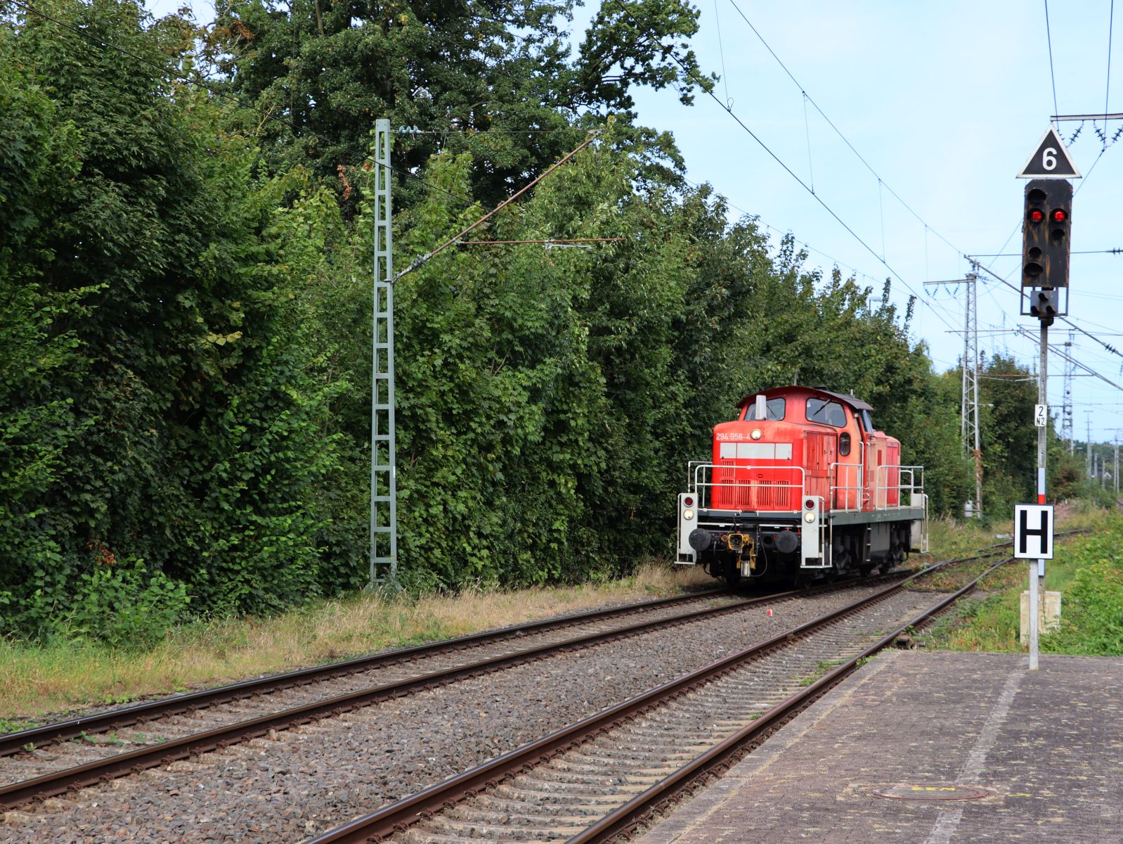 DB Cargo Diesellokomotive 294 958-4 Bahnhof Salzbergen 27-08-2025.

DB Cargo diesellocomotief 294 958-4 station Salzbergen 27-08-2025.